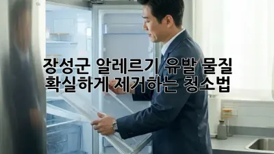 장성군 알레르기 유발 물질, 확실하게 제거하는 청소법!